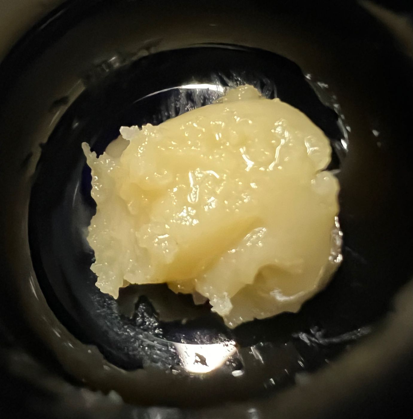 Close-up of WURMZ Cosmopolis live hash rosin
